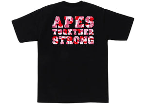 BAPE ABC Camo College ATS Tee Black/Pink