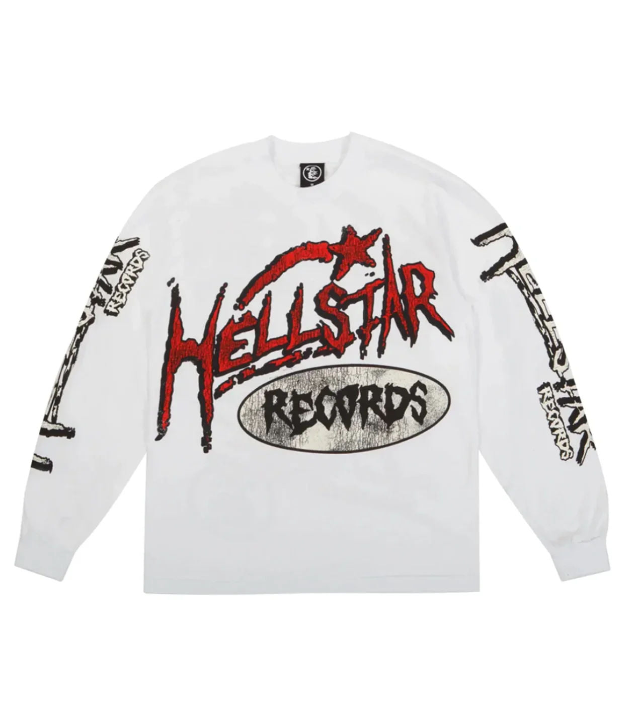 Hellstar Studios Records Long Sleeve Tee White