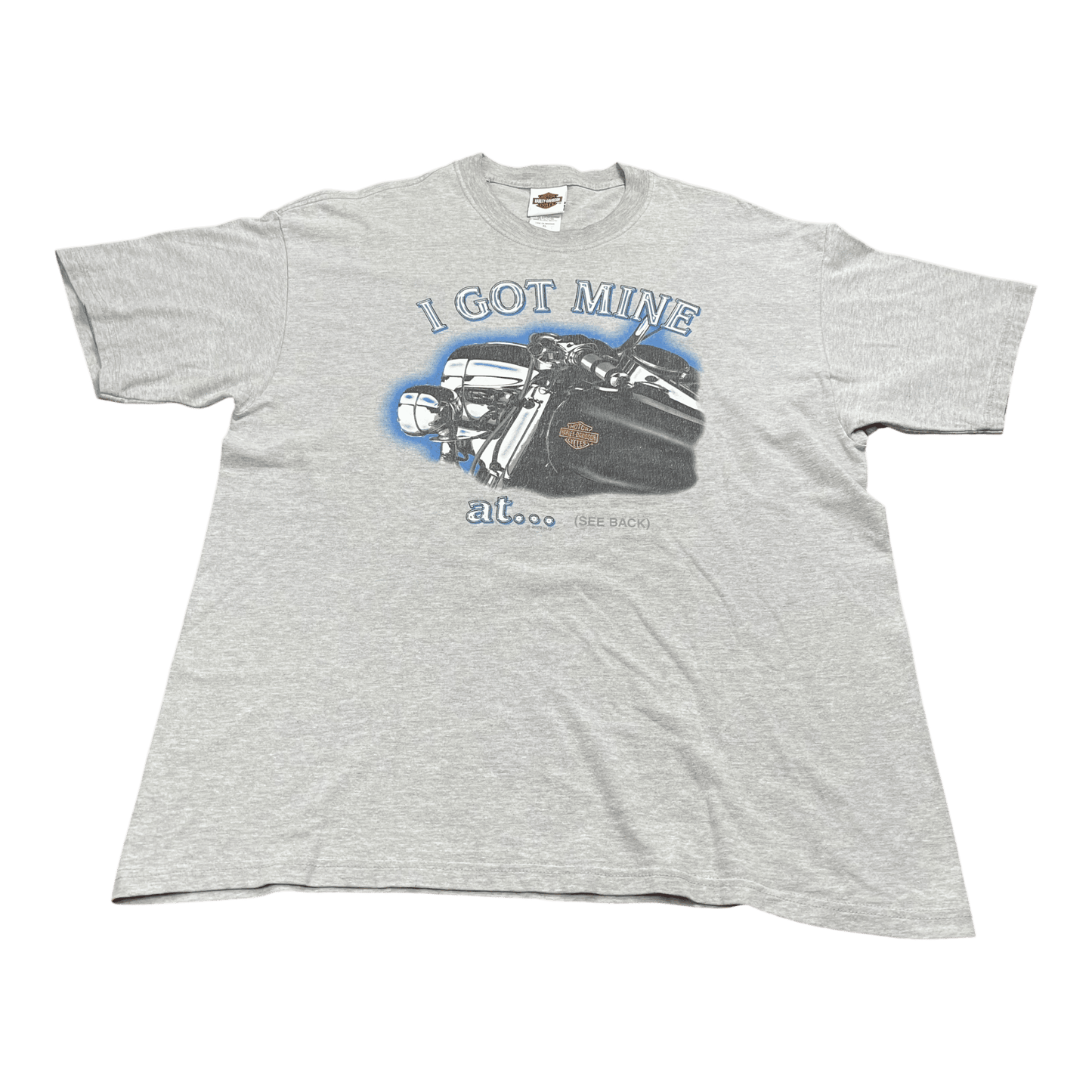 Vintage 2002 Harley-Davidson "I Got Mine At..." T-Shirt - Used/Worn