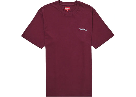 Supreme Washed Handstyle S/S Top Plum