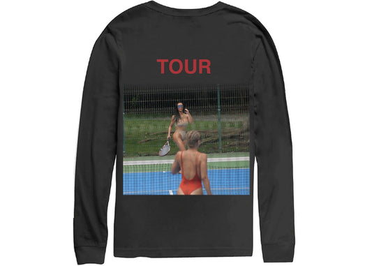 Kanye West Saint Pablo Kim Tennis Longsleeve T-Shirt Black
